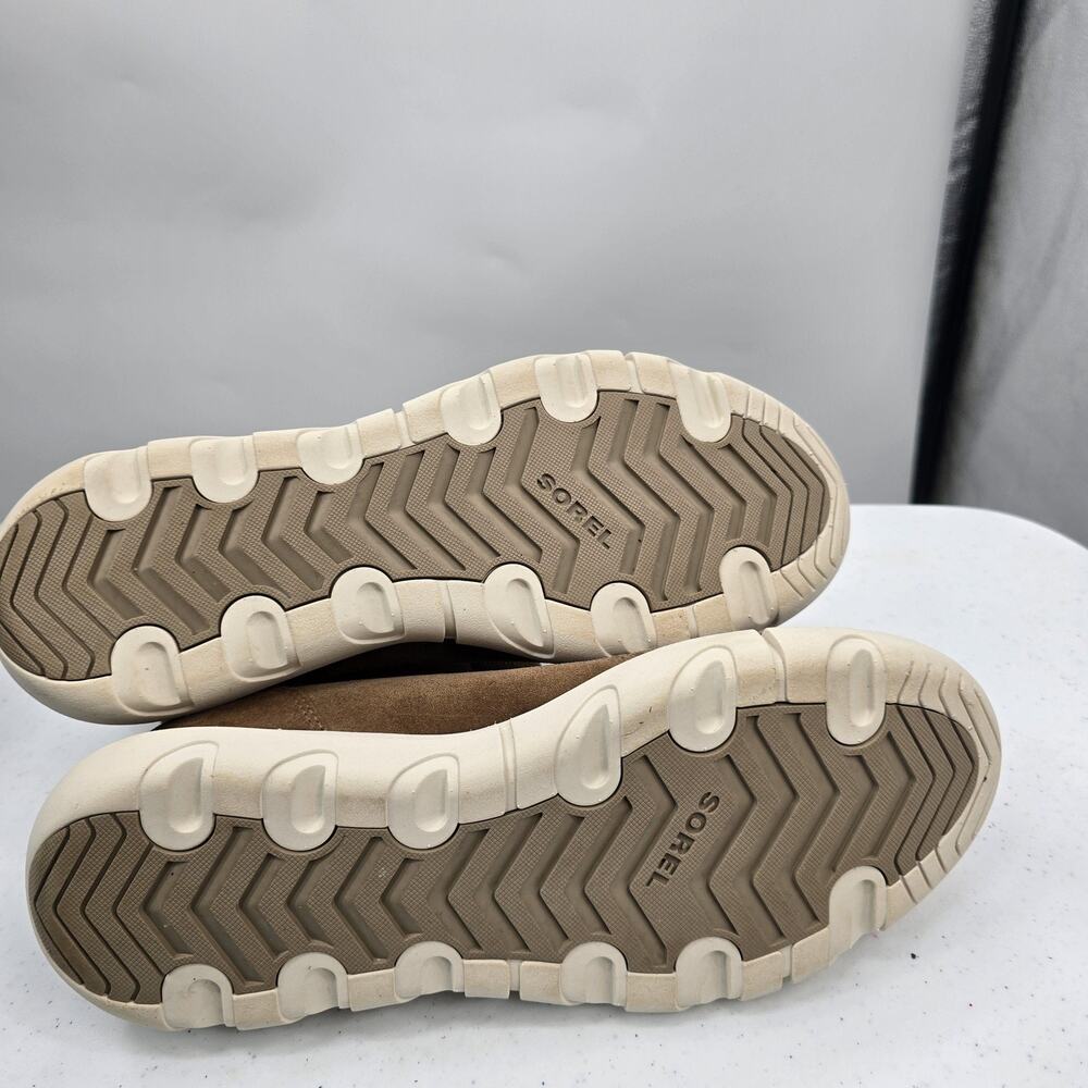 Sorel Brown Suede Waterproof Ankle Booties Womens Size 10 - Picture 6 of 7
